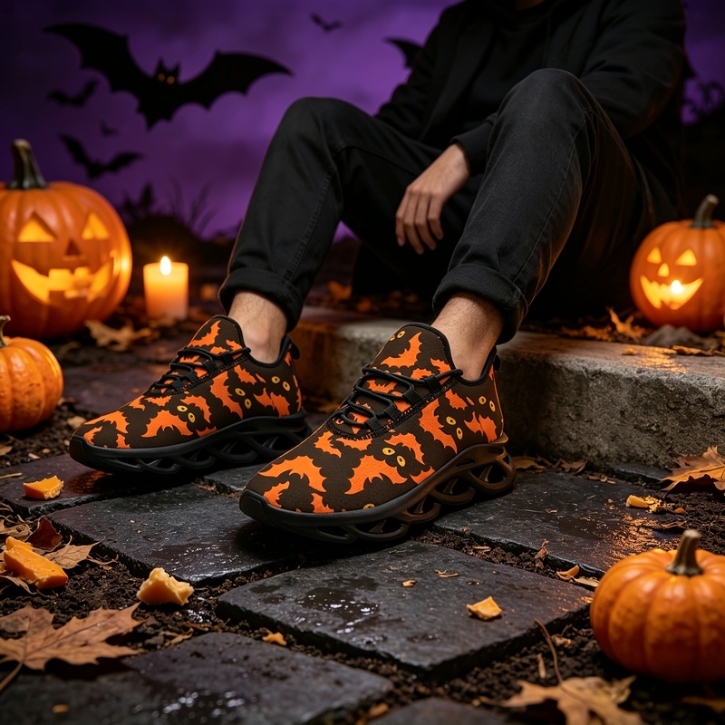 Men'S Shoes Limited Edition - Ladies Men Halloween limited edition black
