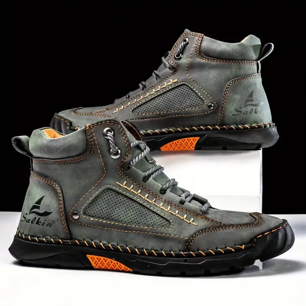 Men'S Shoes Dq - Men's Hand-stitched Boots Plus-size Casual Shoes