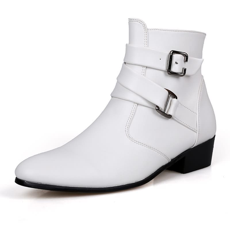 Men Shoes Formal - Luxury Men Boots Leather Chelsea Boots