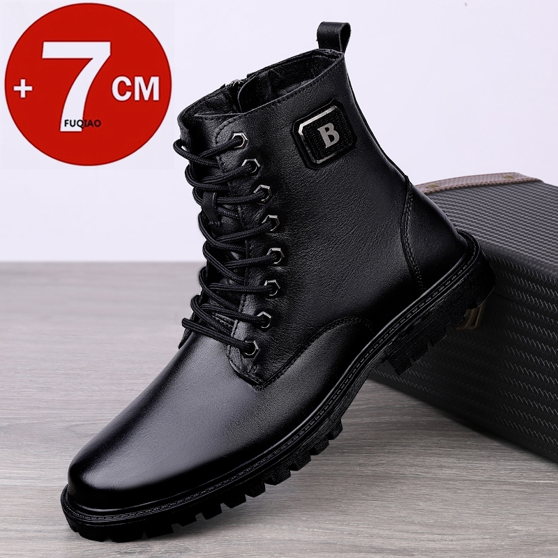 Men's Genuine Leather Elevator - Men Shoes Formal ulasan dan harga