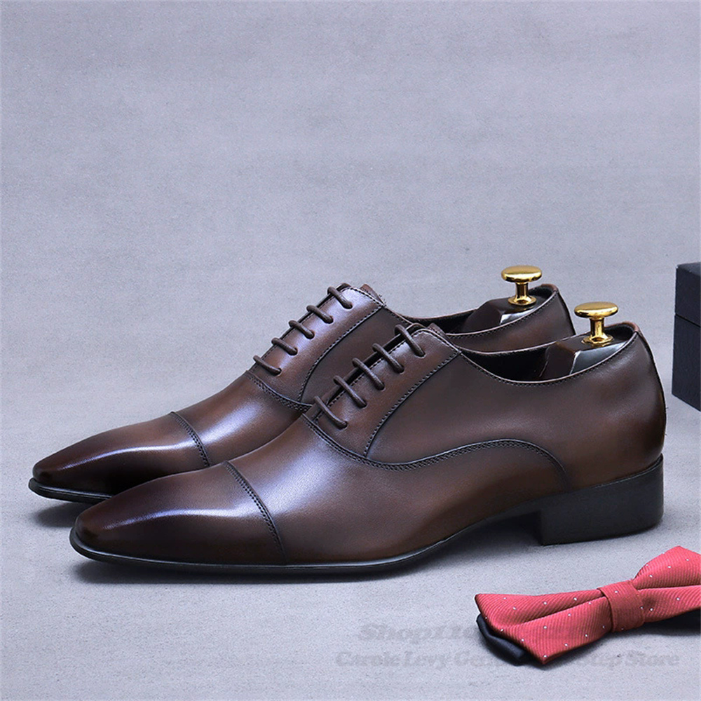 Men Oxford Leather Shoes New B - Men Shoes Formal ulasan dan harga