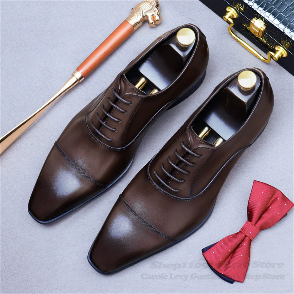 Men Oxford Leather Shoes New B - Men Shoes Formal ulasan dan harga