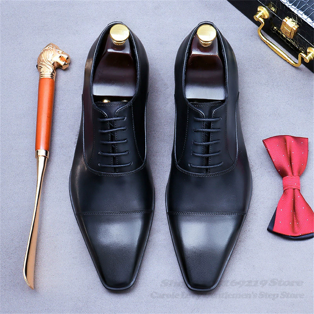 Men Oxford Leather Shoes New B - Men Shoes Formal ulasan dan harga