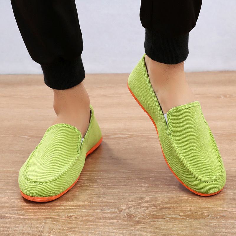 Brand Dad Canvas Green Loafer  - Men'S Shoes Green And White ulasan dan harga