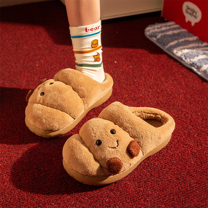 Cute Cartoon Fluffy Slippers F - Men Shoes For Winter ulasan dan harga