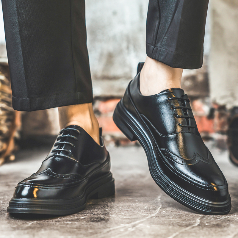 Men's Height Increasing Leathe - Men Shoes Formal ulasan dan harga