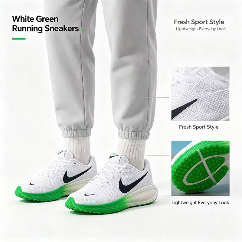 Hot 2026 New Arrival Nike Whit - Men'S Shoes Green And White ulasan dan harga