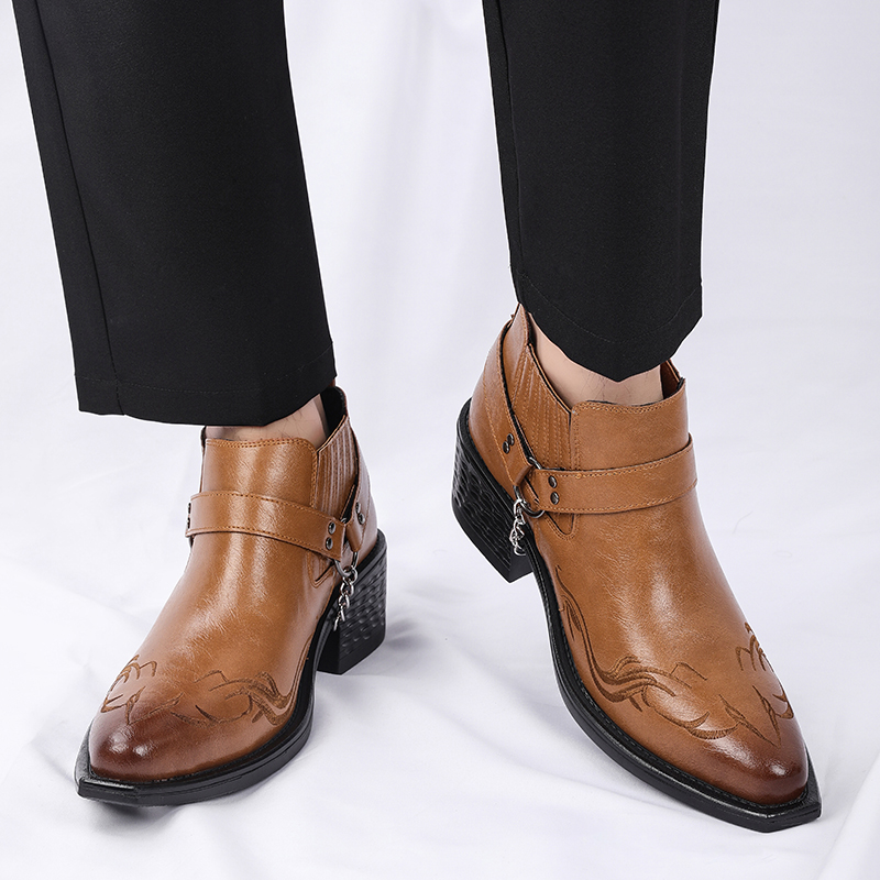 New Brown /Black Cow Leather B - Men Shoes Formal ulasan dan harga
