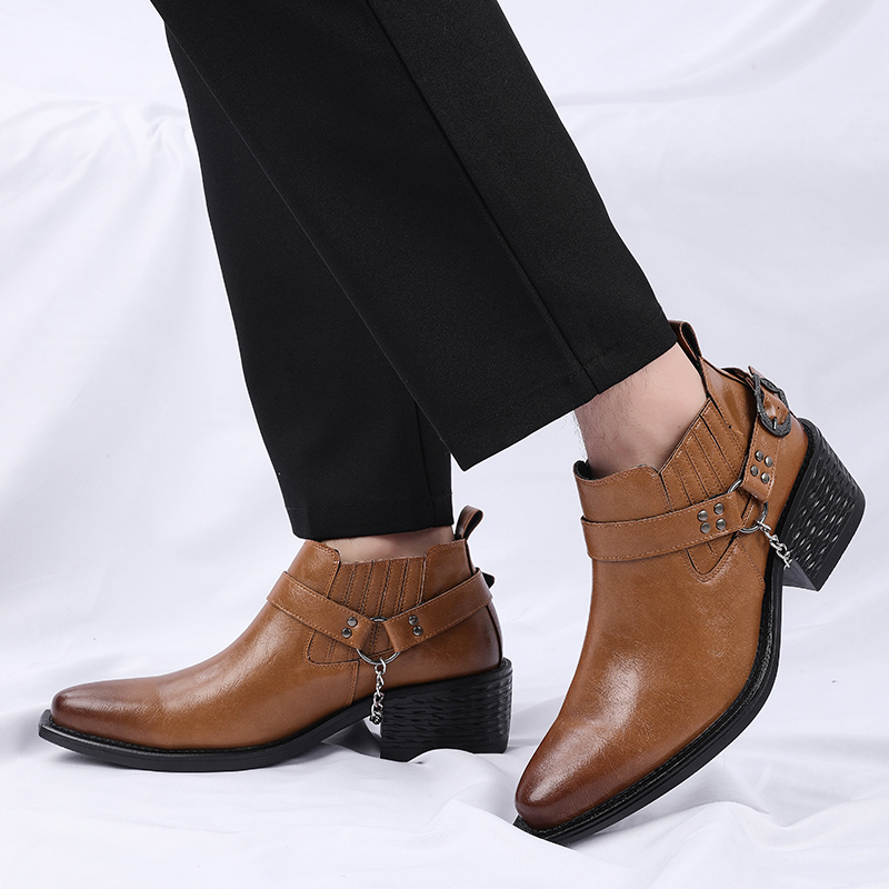 New Brown /Black Cow Leather B - Men Shoes Formal ulasan dan harga