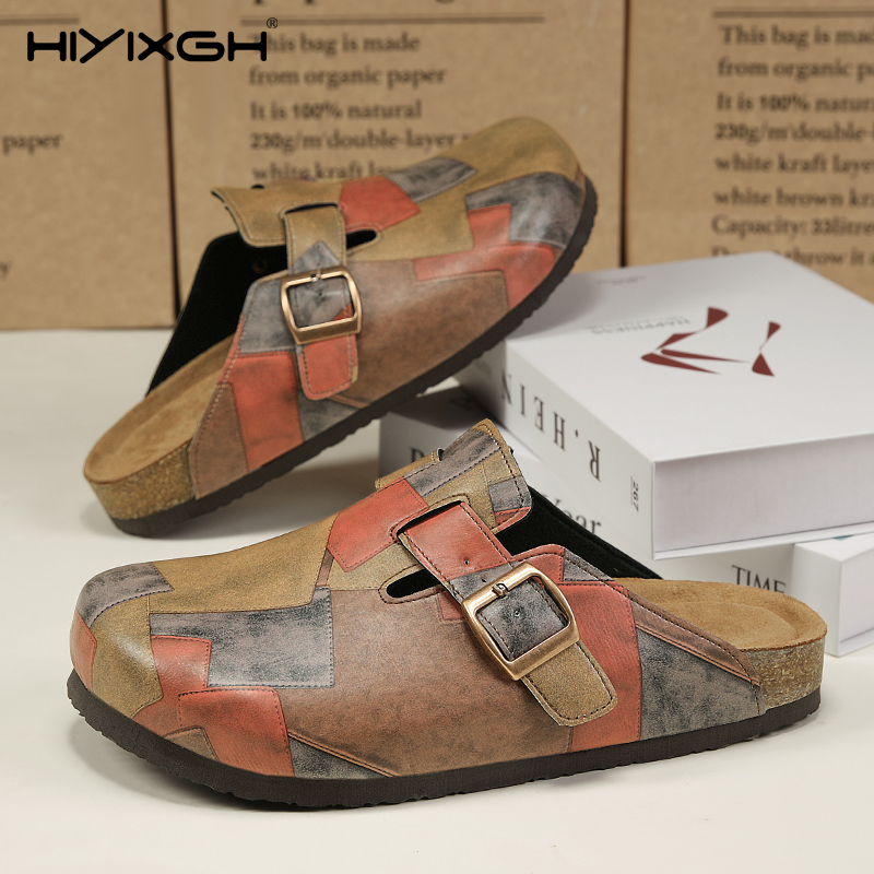 Comfort Cork Leather Slippers  - Men'S Shoes Birkenstock ulasan dan harga