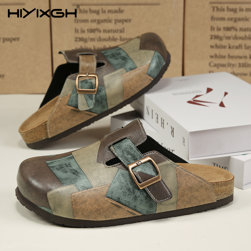 Comfort Cork Leather Slippers  - Men'S Shoes Birkenstock ulasan dan harga