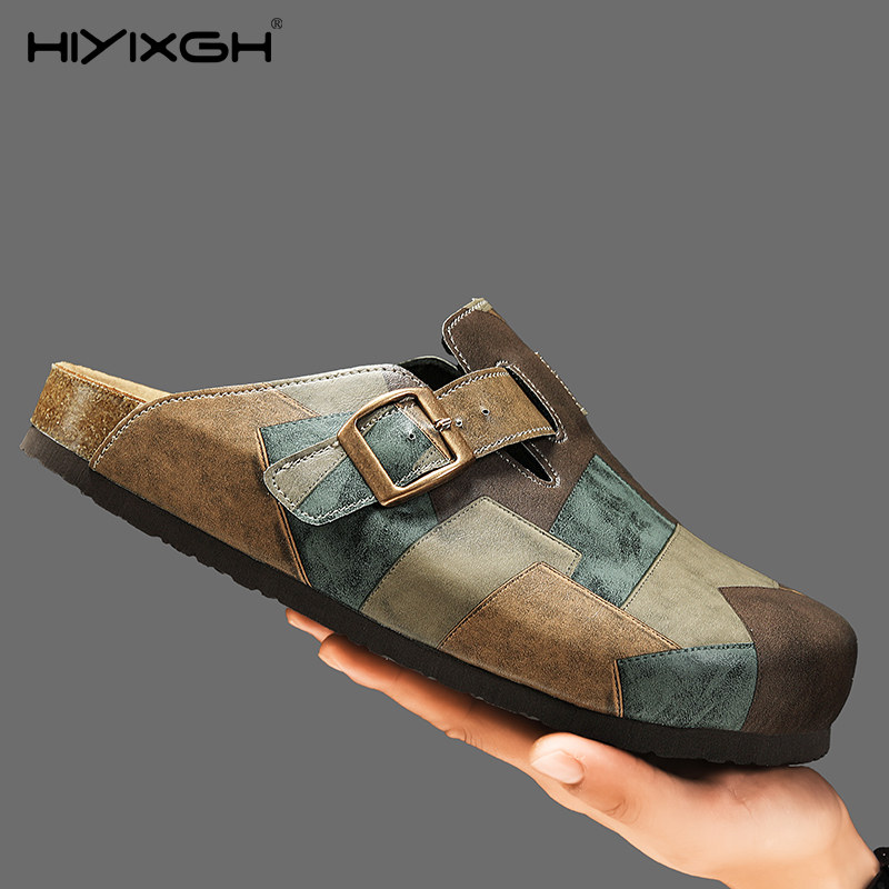 Comfort Cork Leather Slippers  - Men'S Shoes Birkenstock ulasan dan harga