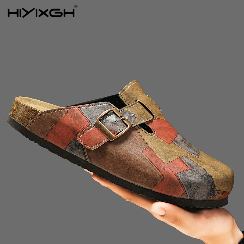 Comfort Cork Leather Slippers  - Men'S Shoes Birkenstock ulasan dan harga