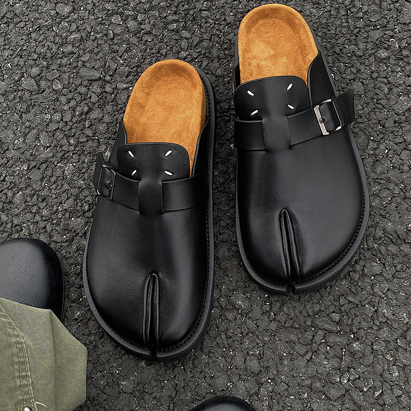Men Split Toe Slippers Cow Lea - Men'S Shoes Birkenstock ulasan dan harga