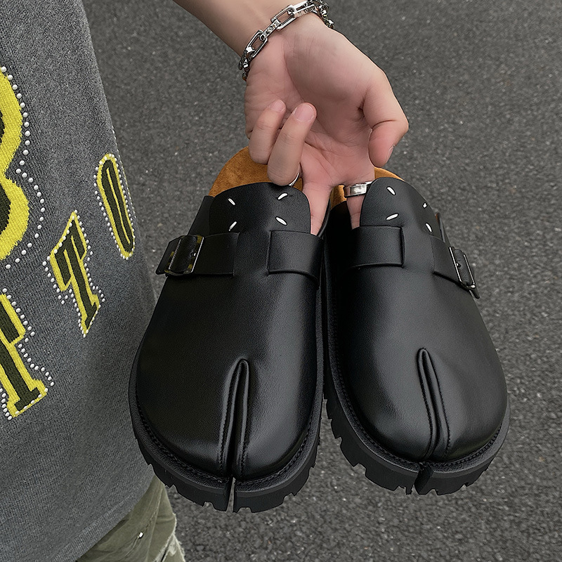 Men Split Toe Slippers Cow Lea - Men'S Shoes Birkenstock ulasan dan harga