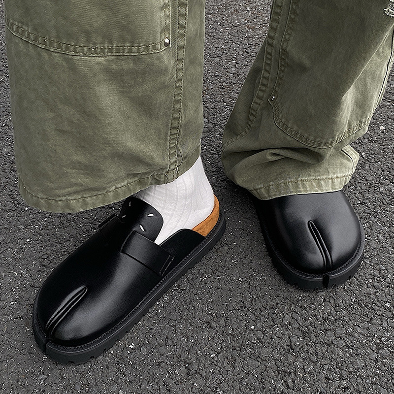 Men Split Toe Slippers Cow Lea - Men'S Shoes Birkenstock ulasan dan harga
