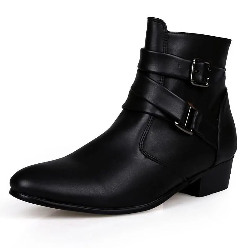 New Men's Boots Leather Chelse - Men Shoes Formal ulasan dan harga
