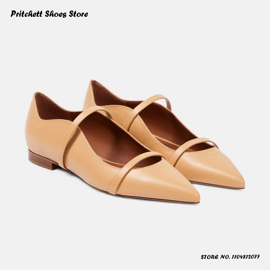 Women's Dual-straps Leather Ba - Men'S Shoes With Toes ulasan dan harga