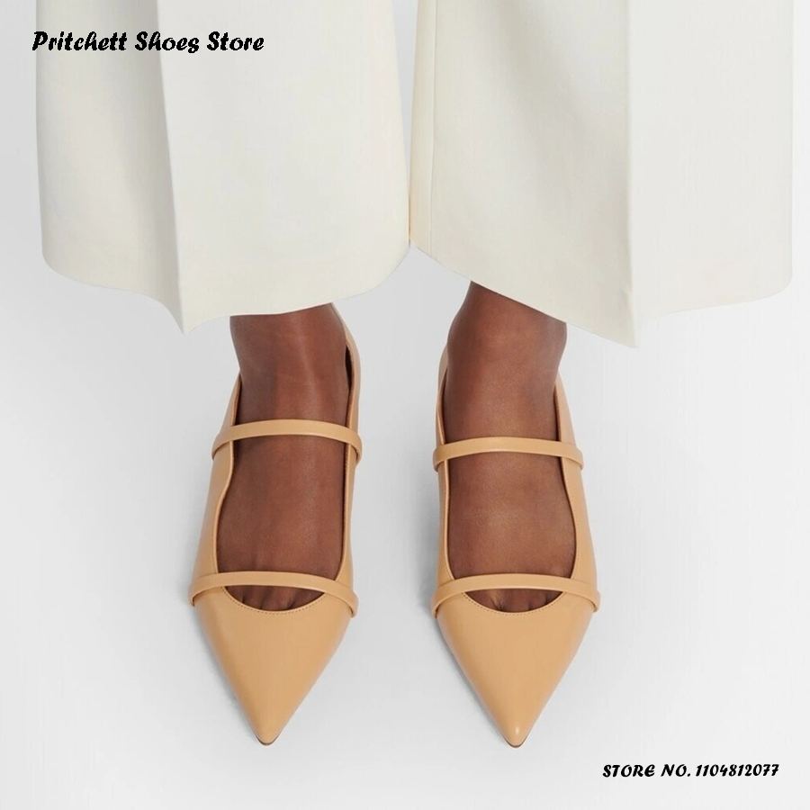 Women's Dual-straps Leather Ba - Men'S Shoes With Toes ulasan dan harga