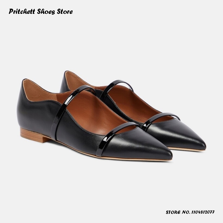 Women's Dual-straps Leather Ba - Men'S Shoes With Toes ulasan dan harga
