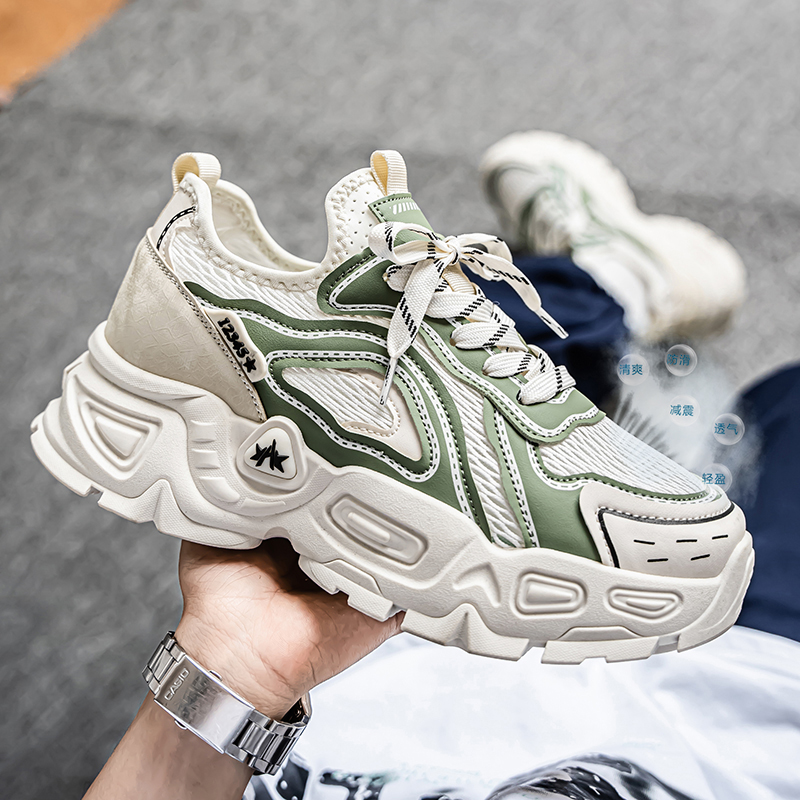 Men's Green White Chunky Dad S - Men'S Shoes Green And White ulasan dan harga