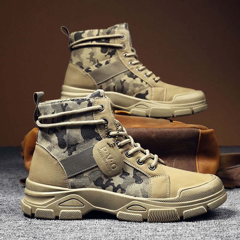 High-Top Boots for Men Autumn  - Men'S Shoes Dq ulasan dan harga