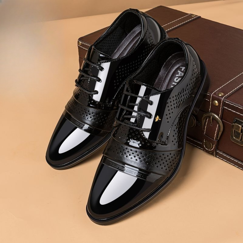 Mens Round Toe Youth Leather B - Men Shoes Formal ulasan dan harga