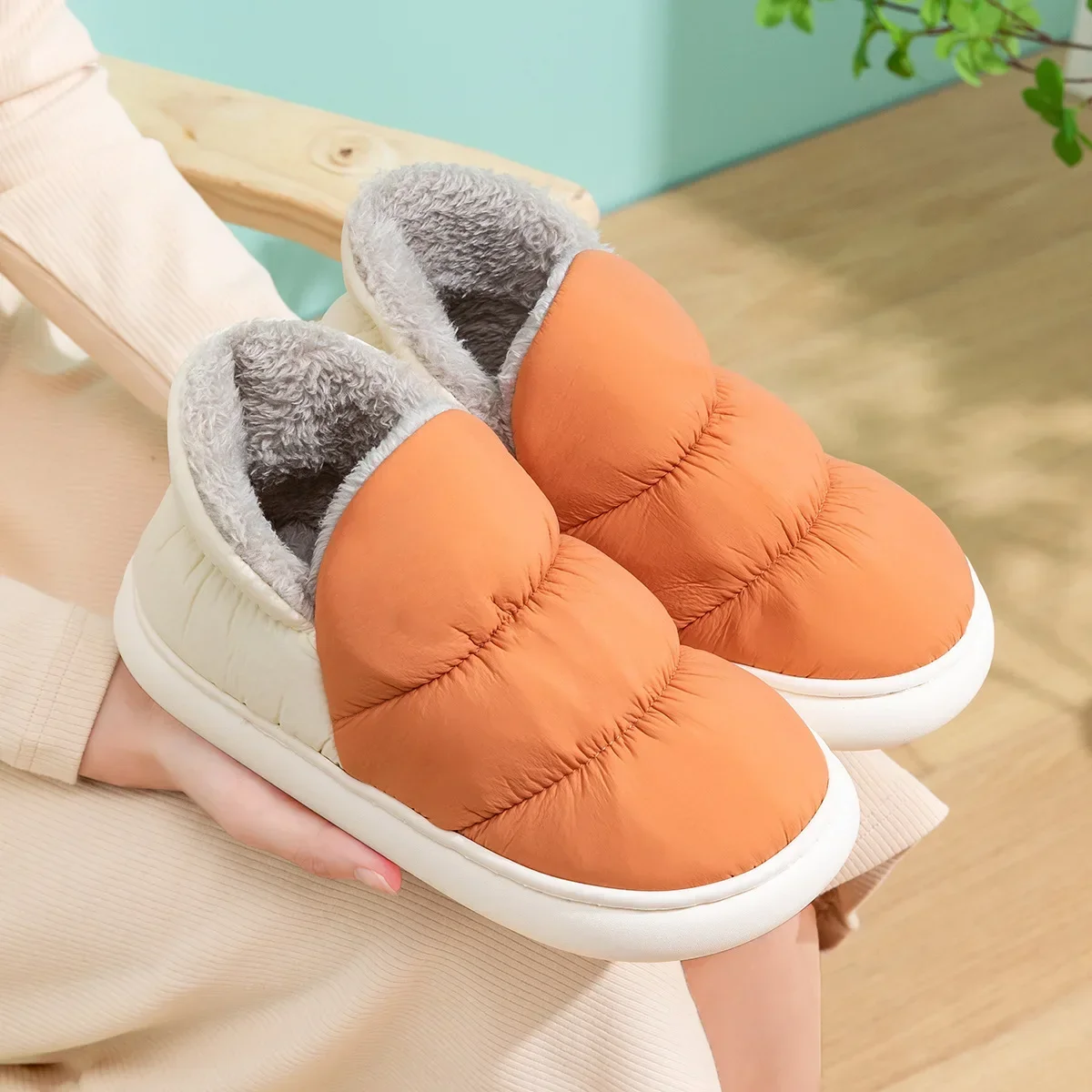 Women Men Slippers Winter Down - Men Shoes For Winter ulasan dan harga