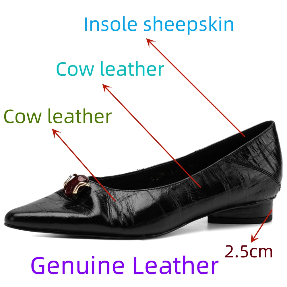 【JOCHEBED HU】Women's Handmade  - Men'S Shoes With Toes ulasan dan harga