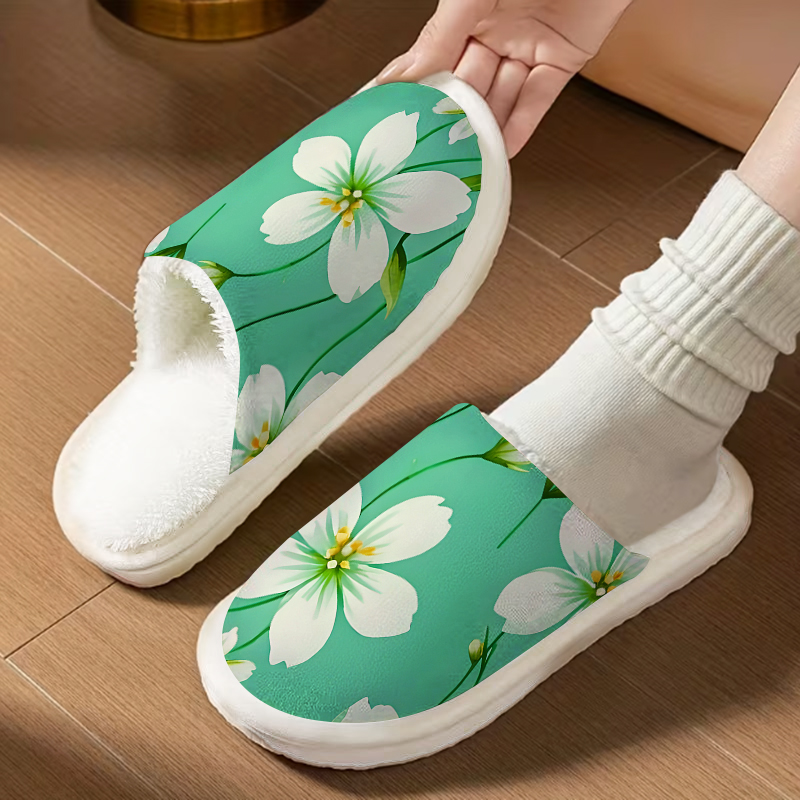White Green Blossoms Luxury Pl - Men'S Shoes Green And White ulasan dan harga