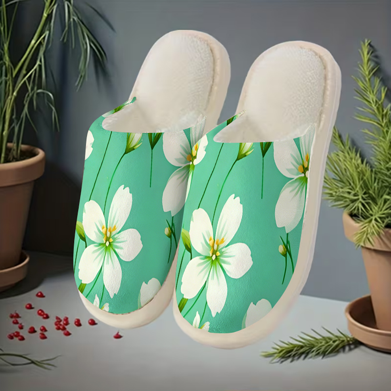 White Green Blossoms Luxury Pl - Men'S Shoes Green And White ulasan dan harga