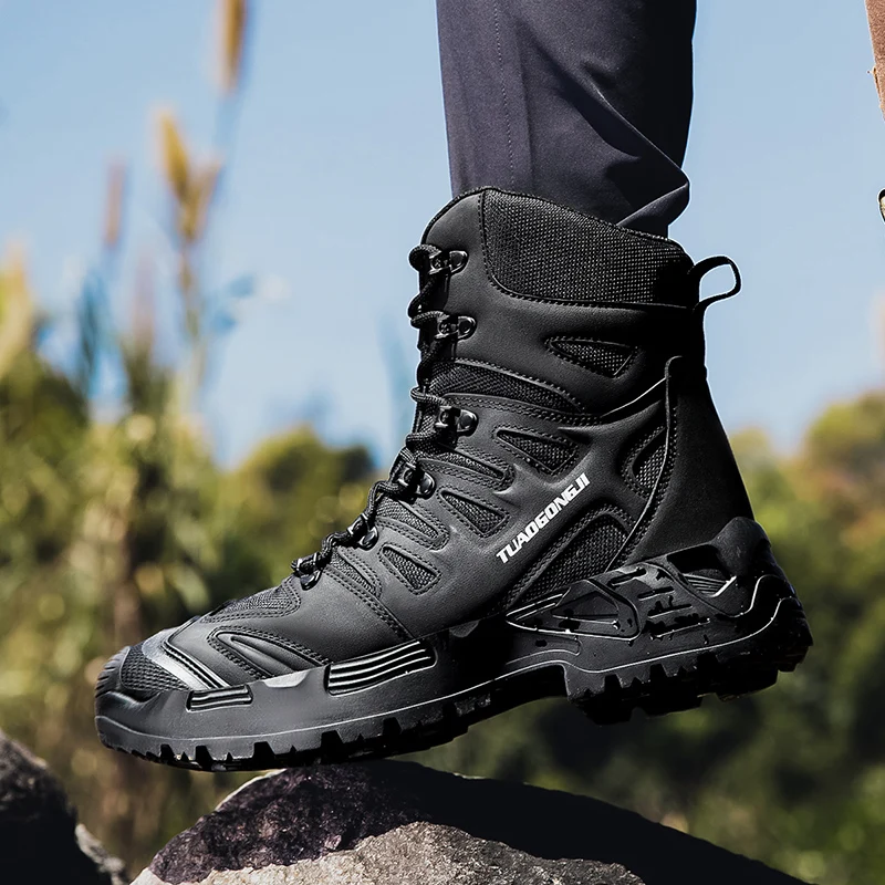 Men's Outdoor Hiking Tactical  - Men'S Shoes Dq ulasan dan harga