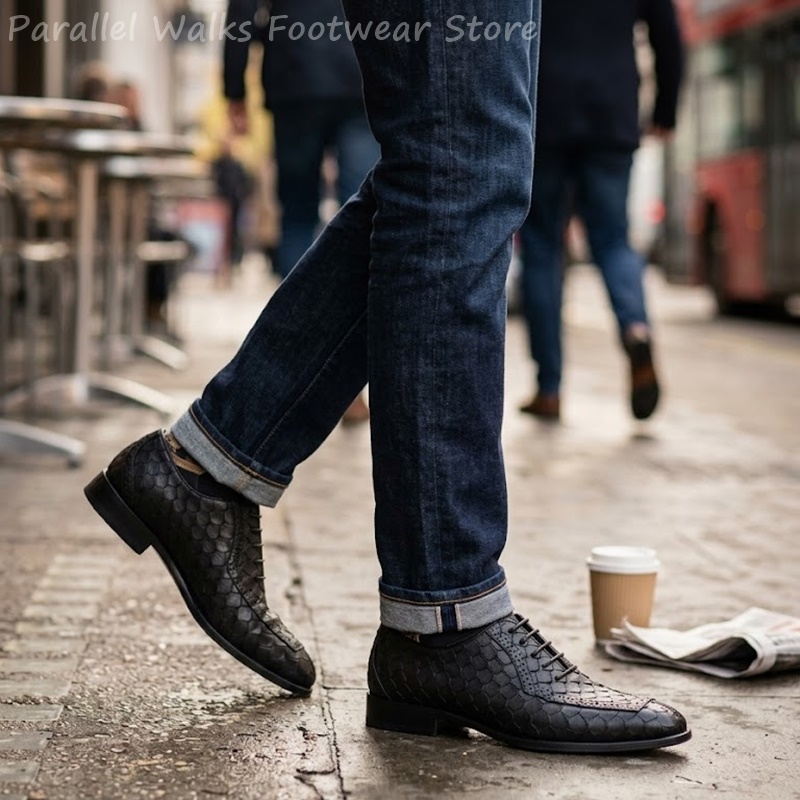 Sartorial Men Oxfords Fish Sca - Men Shoes Formal ulasan dan harga
