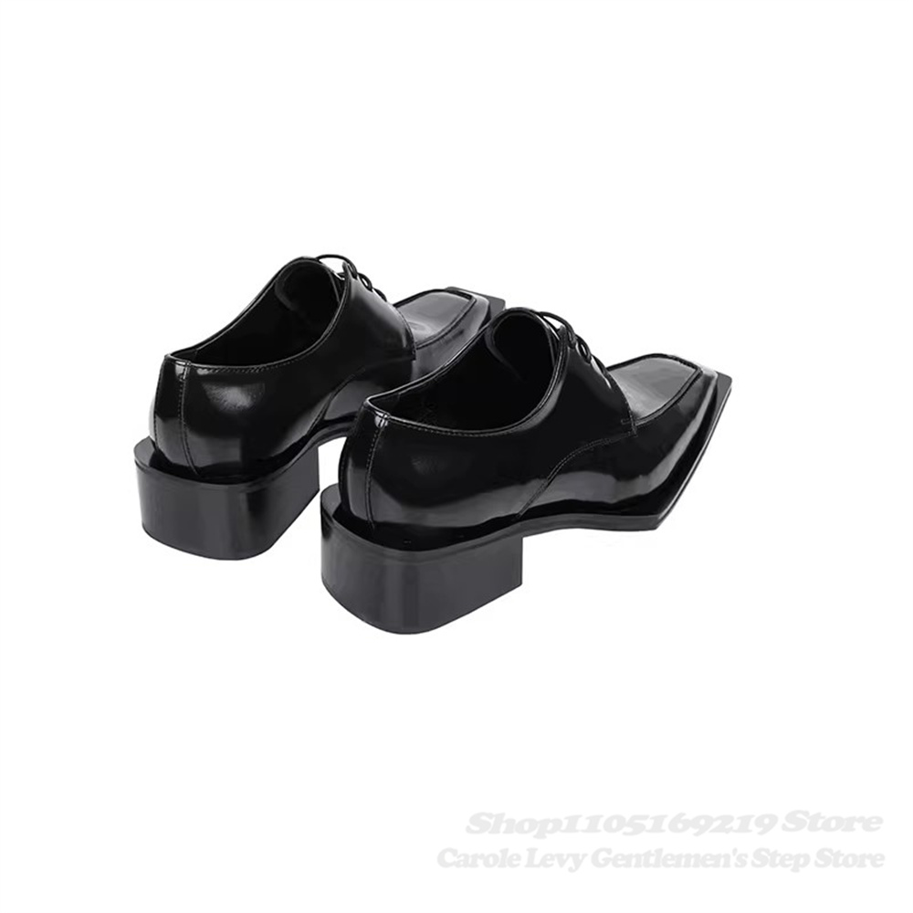 Black Patent Leather Men 4Cm H - Men Shoes Formal ulasan dan harga