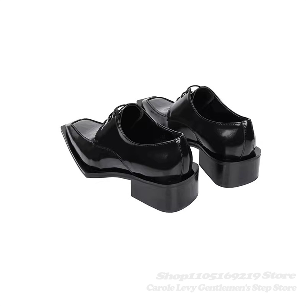 Black Patent Leather Men 4Cm H - Men Shoes Formal ulasan dan harga