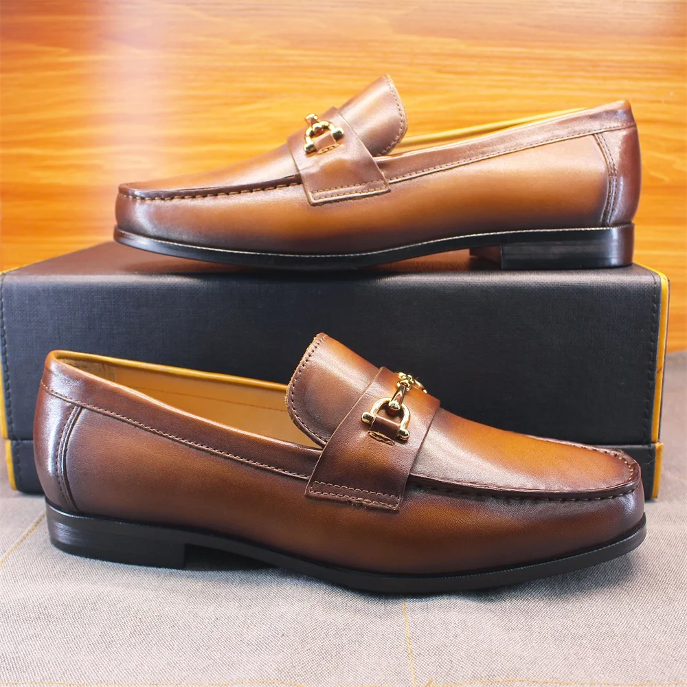 Men's Loafers Dress Shoes roun - Men'S Shoes With Toes ulasan dan harga