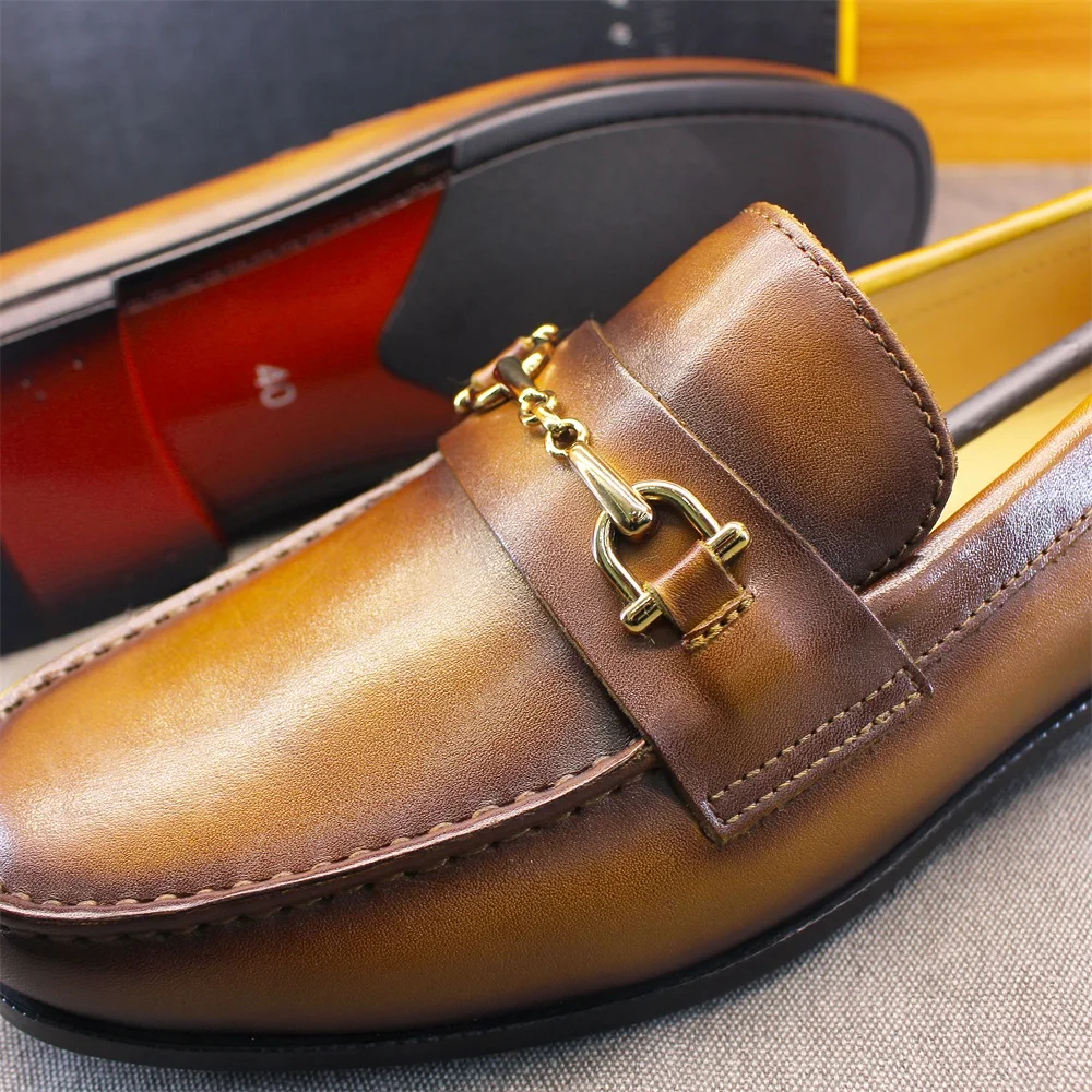 Men's Loafers Dress Shoes roun - Men'S Shoes With Toes ulasan dan harga