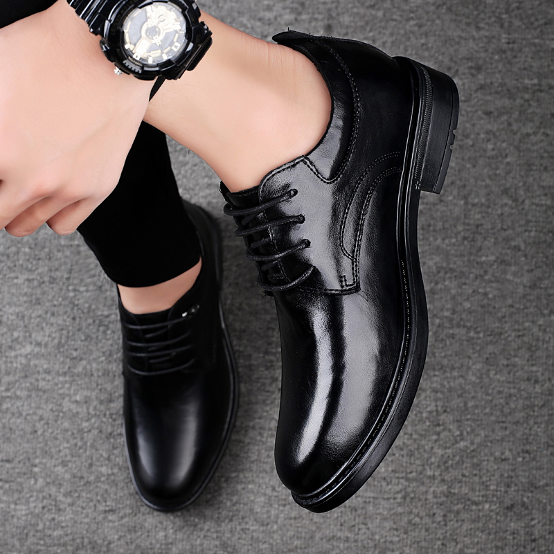 Leather Casual Elevator Shoes  - Men Shoes Formal ulasan dan harga