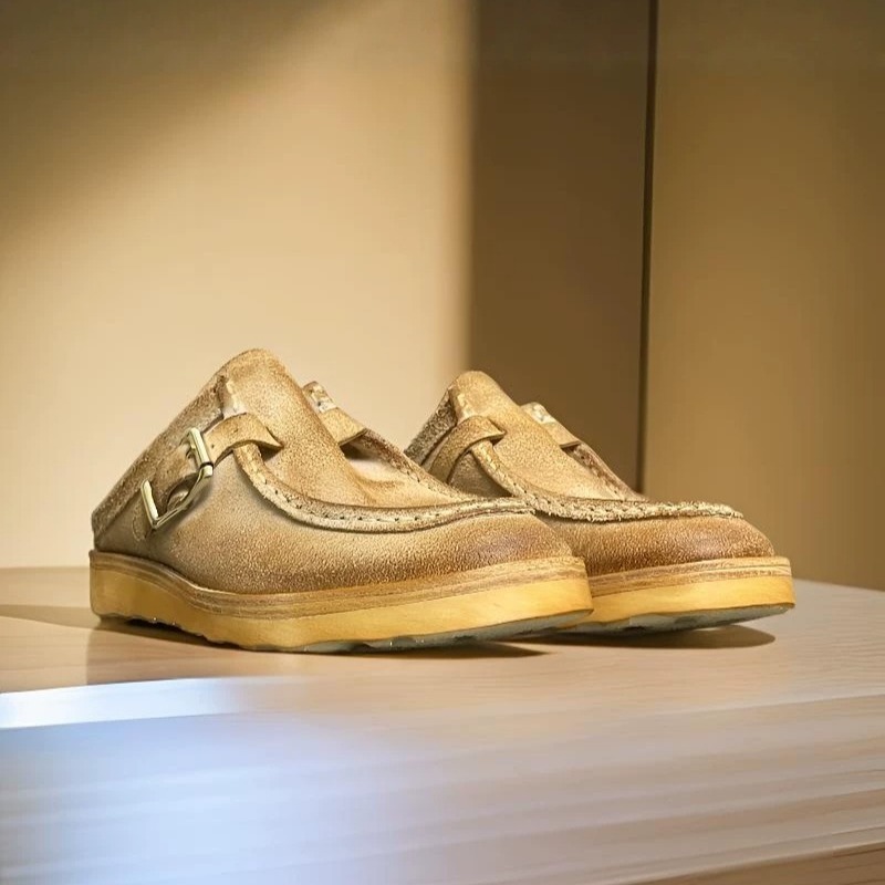 Niche Design Retro Men Round-t - Men'S Shoes Birkenstock ulasan dan harga