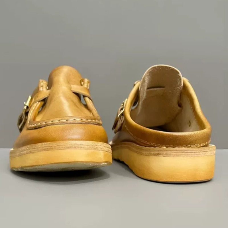 Niche Design Retro Men Round-t - Men'S Shoes Birkenstock ulasan dan harga