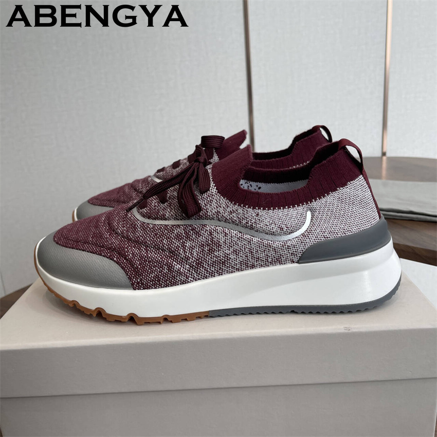 Men New Multicolour Knitted lo - Men'S Shoes With Toes ulasan dan harga