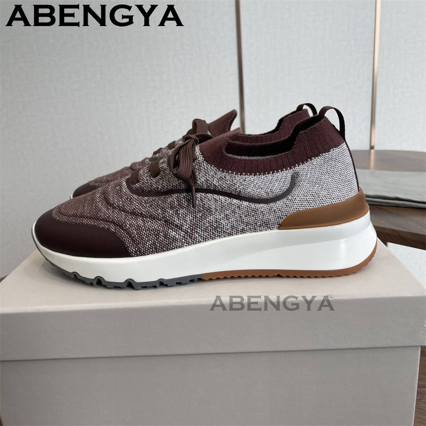 Men New Multicolour Knitted lo - Men'S Shoes With Toes ulasan dan harga