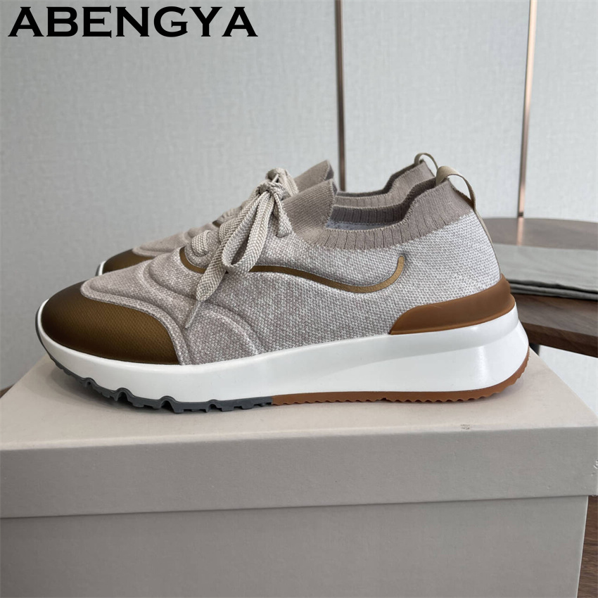 Men New Multicolour Knitted lo - Men'S Shoes With Toes ulasan dan harga