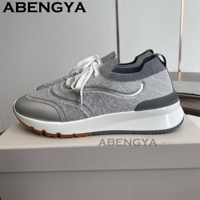 Men New Multicolour Knitted lo - Men'S Shoes With Toes ulasan dan harga